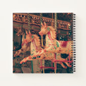 Carnet Chevaux de carrousel vintage Fairground (Dos)