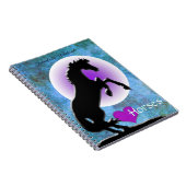 Carnet Chevaux de coeur V (bleu/vert) (Côté Droit)