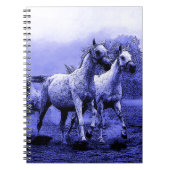 Carnet Chevaux de course et Lune Bleue (Devant)