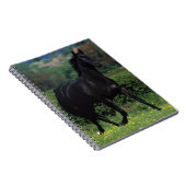 Carnet Chevaux de pur sang dans le domaine de fleur (Côté Droit)
