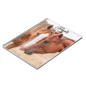 Carnet Chevaux étourdissant dans un pâturage (Côté gauche)