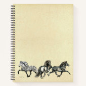 Carnet Chevaux islandais en mouvement (Devant)