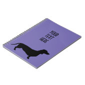 Carnet Cheveux courts Dachshund - Silhouette 1 (Côté gauche)