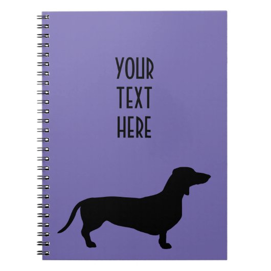 Carnet Cheveux courts Dachshund - Silhouette 1 (Devant)