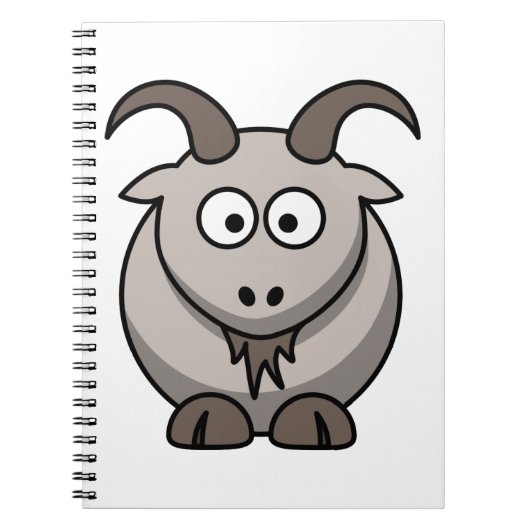Carnet Chèvre de ferme drôle mignonne (Devant)