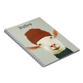 Carnet Chèvre d'hiver très agréable avec Casquette Beanie (Côté Droit)