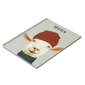 Carnet Chèvre d'hiver très agréable avec Casquette Beanie (Côté gauche)