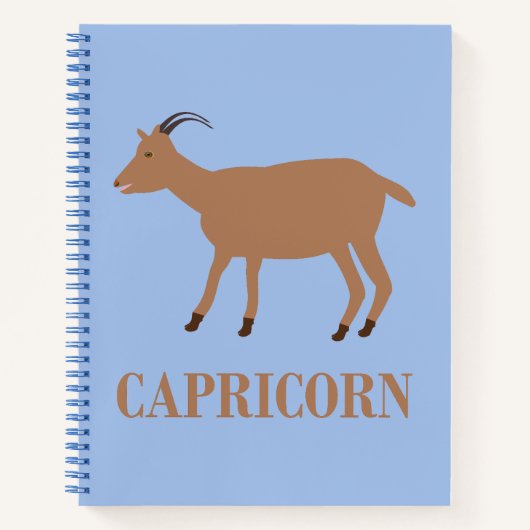 Carnet Chèvre Signe du Capricorne (Devant)