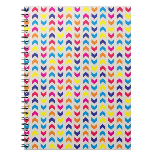 Carnet Chevron aztèque coloré (Devant)