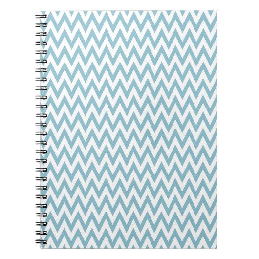Carnet Chevron Bleu et Blanc (Devant)
