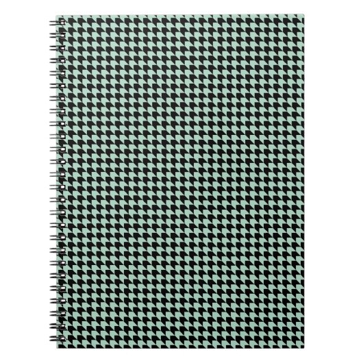 Carnet Chevron Checks Seafoam et Black (Devant)