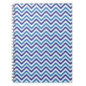 Carnet Chevron double bleu (Devant)
