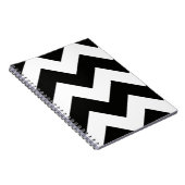 Carnet Chevron (noir et blanc) personnalisable (Côté Droit)