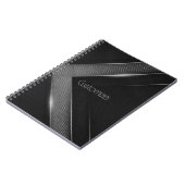 Carnet Chevron noir et gris (Côté gauche)