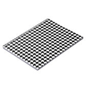 Carnet Chevron noir n blanc (Côté gauche)