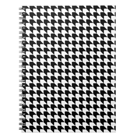Carnet Chevron noir n blanc (Devant)