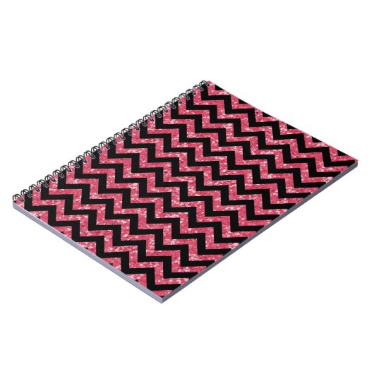 Carnet Chevron Parties scintillant Look (Côté gauche)