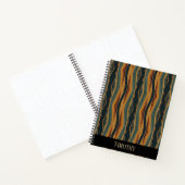 Carnet Chevron rayures dans les tons de la Terre (Intérieur)