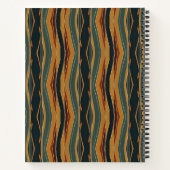 Carnet Chevron rayures dans les tons de la Terre (Dos)
