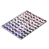 Carnet Chevron rose et noir Dalmation (Côté gauche)