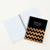 Carnet Chevrons d'or noir (Intérieur)