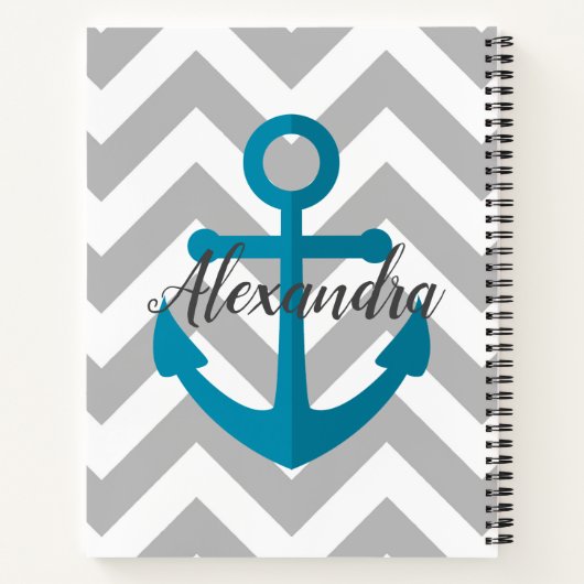 Carnet Chevrons et Ancres (Dos)