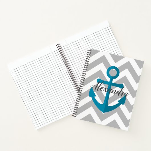Carnet Chevrons et Ancres (Intérieur)