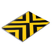Carnet Chevrons jaunes et noirs (Côté gauche)