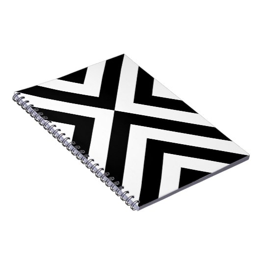Carnet Chevrons noirs et blancs (Côté Droit)