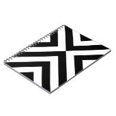 Carnet Chevrons noirs et blancs (Côté gauche)