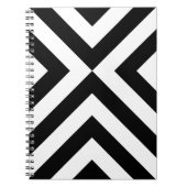 Carnet Chevrons noirs et blancs (Devant)