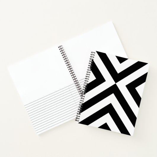 Carnet Chevrons noirs et transparents Notes d'esquisse (Intérieur)