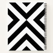 Carnet Chevrons noirs et transparents Notes d'esquisse (Dos)