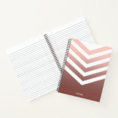 Carnet Chevrons roses en or (Intérieur)