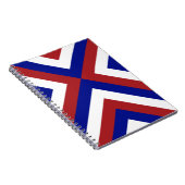 Carnet Chevrons rouge, blanc et bleu (Côté Droit)