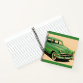 Carnet Chevy vert des années 1950 (Intérieur)