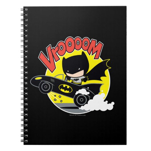 Carnet Chibi Batman Dans Le Batmobile (Devant)