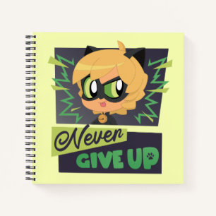 Carnet Chibi Cat Noir n'abandonne jamais