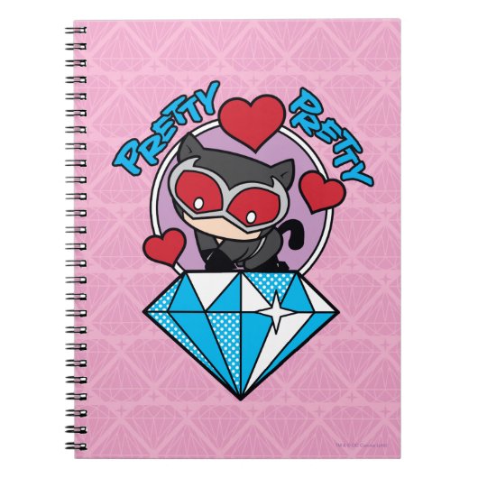 Carnet Chibi Catwoman assise Sur Le Grand Diamant (Devant)