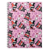 Carnet Chibi Catwoman, Harley Quinn & Kittens Motif (Devant)
