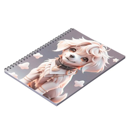 Carnet Chibi Golden Retriever Puppy (Côté gauche)