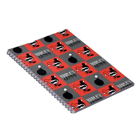Carnet Chibi Harley Quinn Checker Motif (Côté Droit)