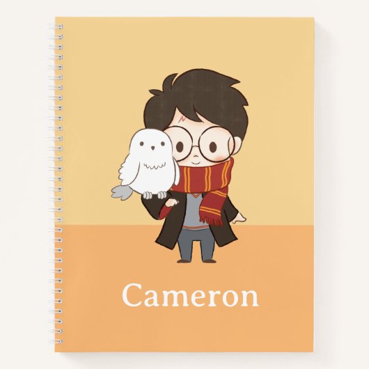 Carnet Chibi HARRY POTTER™ & Hedwig (Devant)