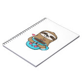 Carnet Chibi Sloth Coffee Lover � Cute Kawaii Sloth Huggi (Côté gauche)