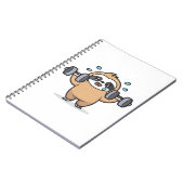 Carnet Chibi Sloth Gym Fail � Cute Kawaii Funny Workout A (Côté gauche)