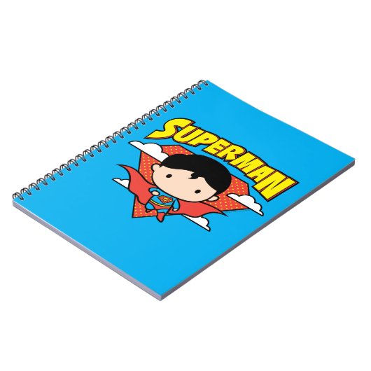 Carnet Chibi Superman Polka Dot Shield et nom (Côté gauche)