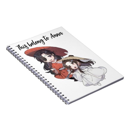 Carnet Chibi Tianguan Cifu Spiral Customized Notebook (Côté Droit)