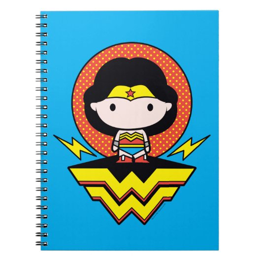 Carnet Chibi Wonder Woman avec Pois et logo (Devant)