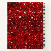 Carnet Chic blanc rouge noir parties scintillant monogram (Dos)