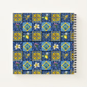 Carnet Chic Bleu turquoise Sicilien agrumes méditerranéen (Dos)